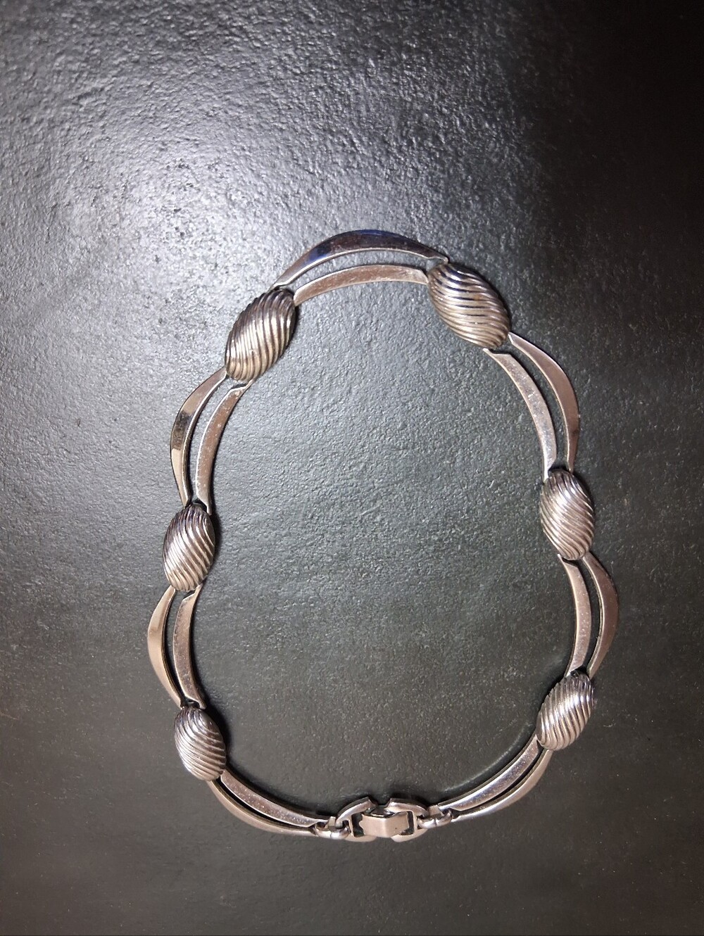 Vintage TARA Silver-Tone Women's Linked 1960s CHOKER Necklace